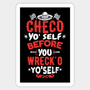 Checo Racing Advice Magnet